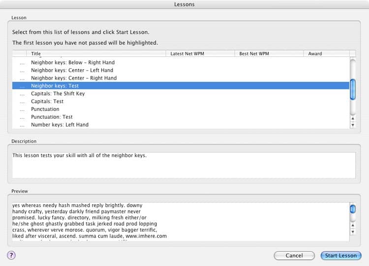 Image of Keyblaze Keys Test - Screenshot
