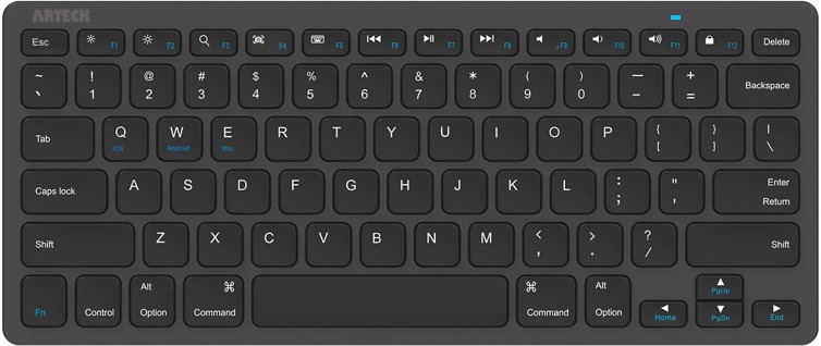 Arteck Ultra-Slim Bluetooth Keyboard Image Tablet Keyboards - Arteck Ultra-Slim Bluetooth Keyboard